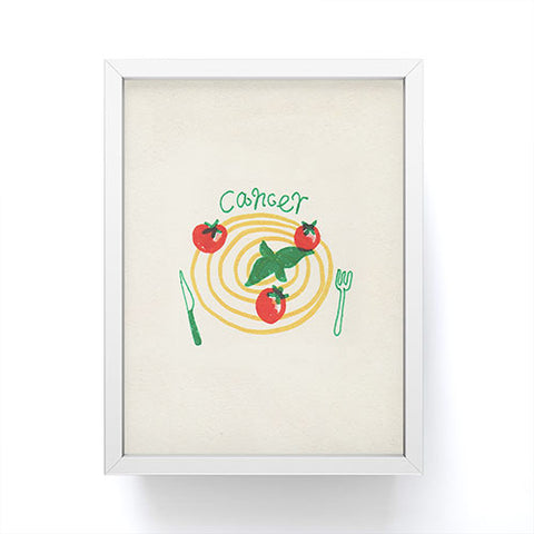 adrianne cancer tomato Framed Mini Art Print