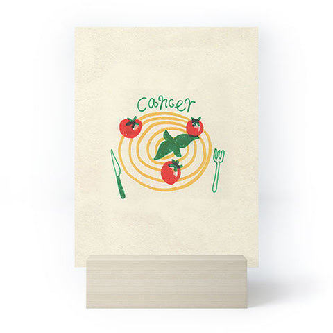 adrianne cancer tomato Mini Art Print