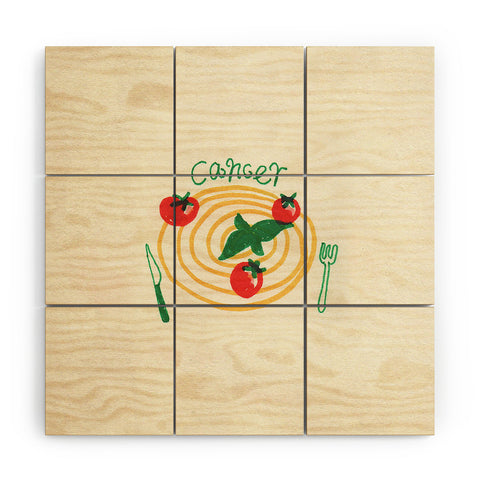 adrianne cancer tomato Wood Wall Mural
