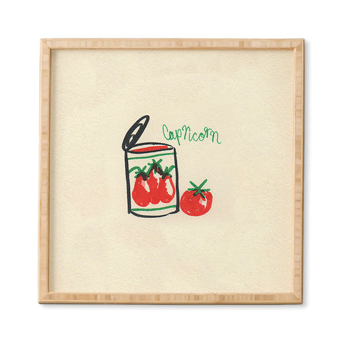 adrianne capricorn tomato Framed Wall Art