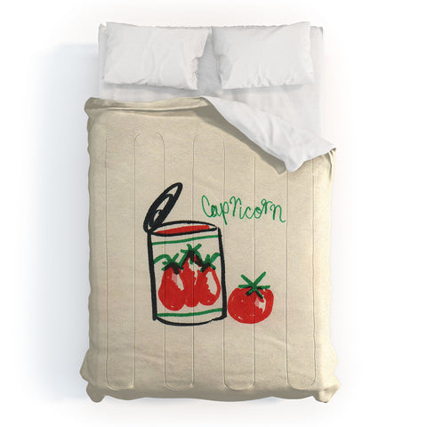 adrianne capricorn tomato Comforter