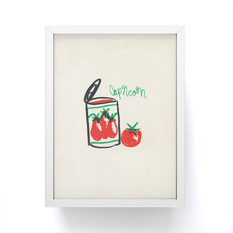 adrianne capricorn tomato Framed Mini Art Print