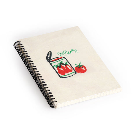 adrianne capricorn tomato Spiral Notebook