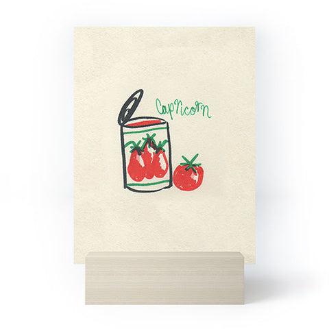 adrianne capricorn tomato Mini Art Print