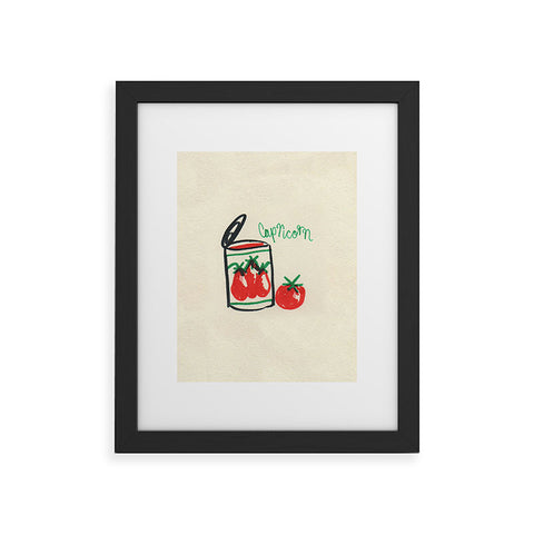 adrianne capricorn tomato Framed Art Print