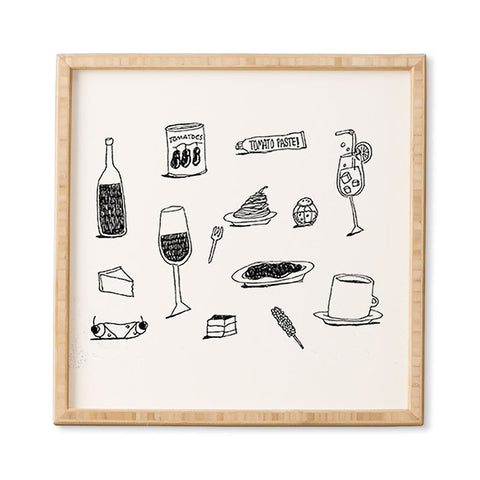 adrianne dinner dessert Framed Wall Art