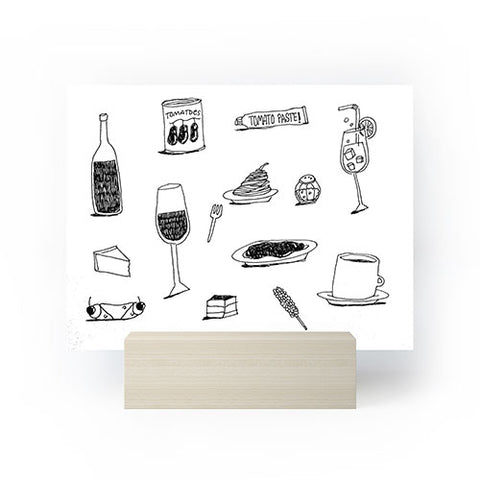 adrianne dinner dessert Mini Art Print