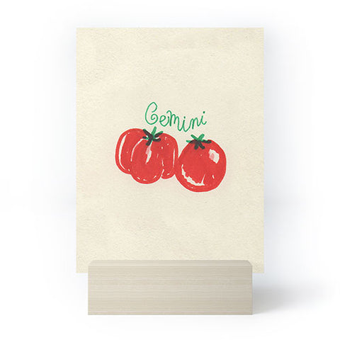 adrianne gemini tomato Mini Art Print