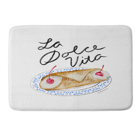 adrianne La Dolce Vita Memory Foam Bath Mat
