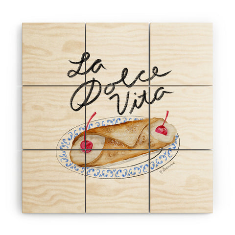adrianne La Dolce Vita Wood Wall Mural