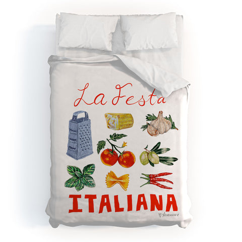 adrianne La Festa Italiana Duvet Cover