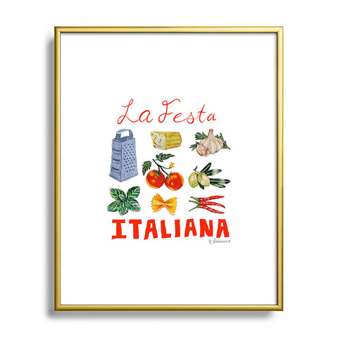 adrianne La Festa Italiana Metal Framed Art Print
