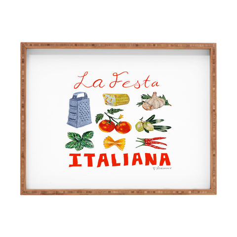 adrianne La Festa Italiana Rectangular Tray