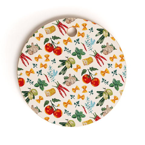adrianne La Festa Pattern Cutting Board Round