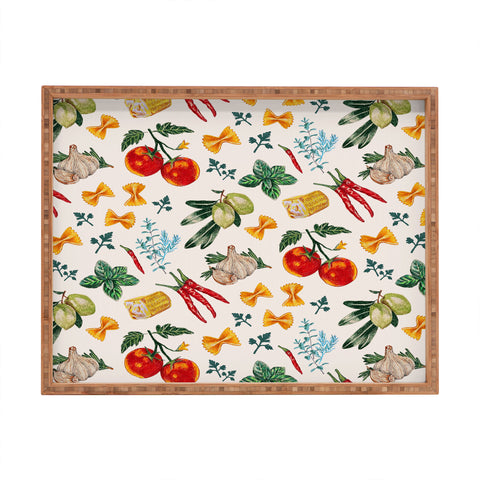adrianne La Festa Pattern Rectangular Tray