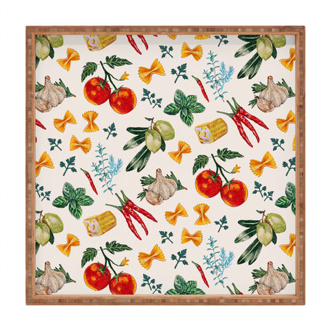 adrianne La Festa Pattern Square Tray