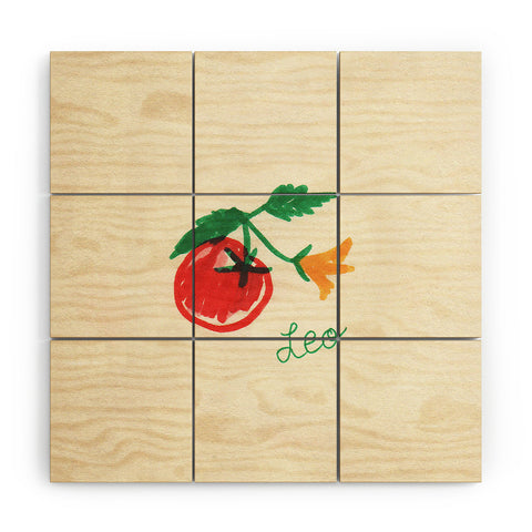 adrianne leo tomato Wood Wall Mural