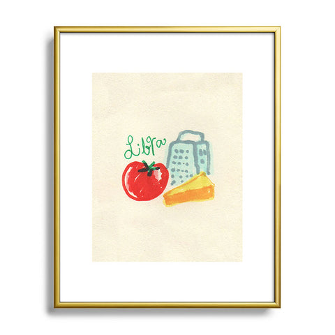 adrianne libra tomato Metal Framed Art Print