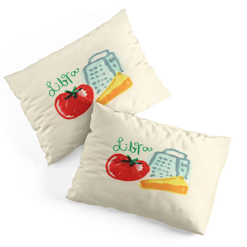 adrianne libra tomato Pillow Shams