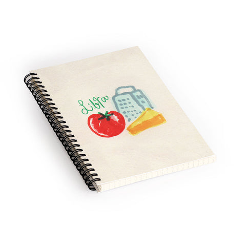 adrianne libra tomato Spiral Notebook