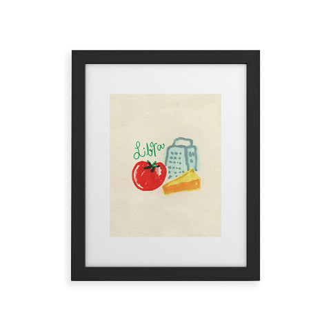 adrianne libra tomato Framed Art Print