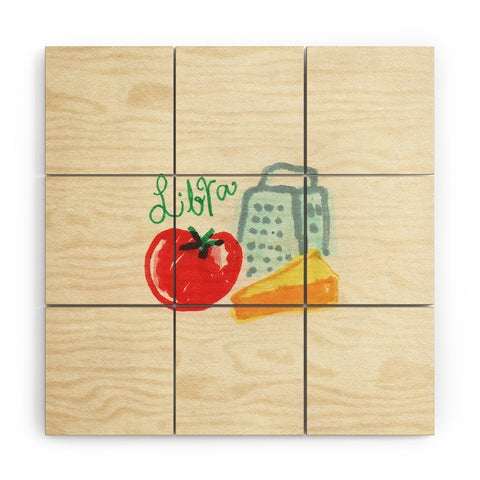 adrianne libra tomato Wood Wall Mural