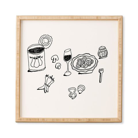 adrianne pasta night 1 Framed Wall Art