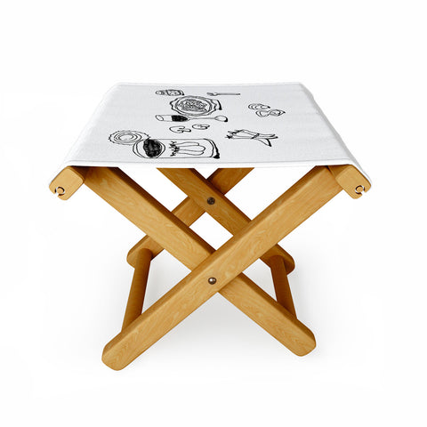 adrianne pasta night 1 Folding Stool
