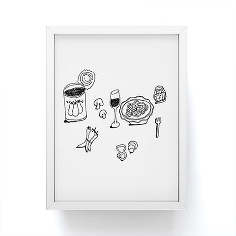 adrianne pasta night 1 Framed Mini Art Print