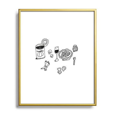 adrianne pasta night 1 Metal Framed Art Print