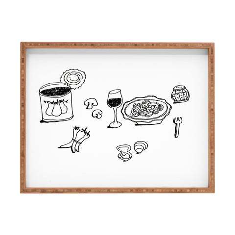 adrianne pasta night 1 Rectangular Tray