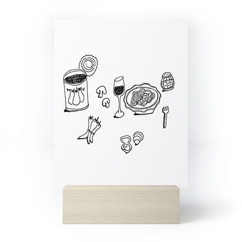 adrianne pasta night 1 Mini Art Print