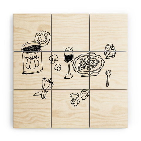 adrianne pasta night 1 Wood Wall Mural