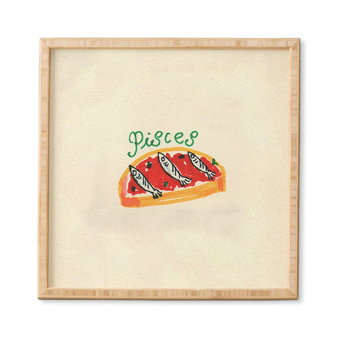 adrianne pisces tomato Framed Wall Art
