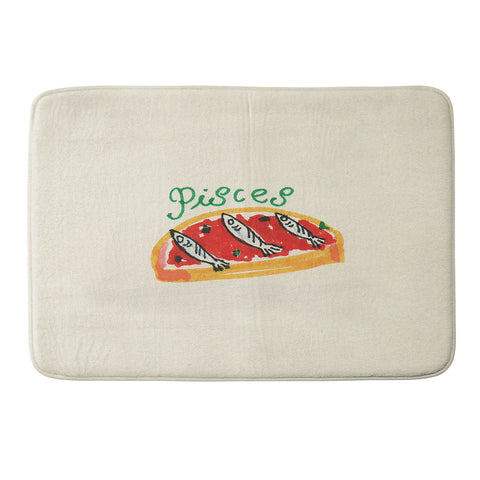 adrianne pisces tomato Memory Foam Bath Mat