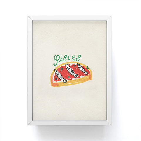 adrianne pisces tomato Framed Mini Art Print