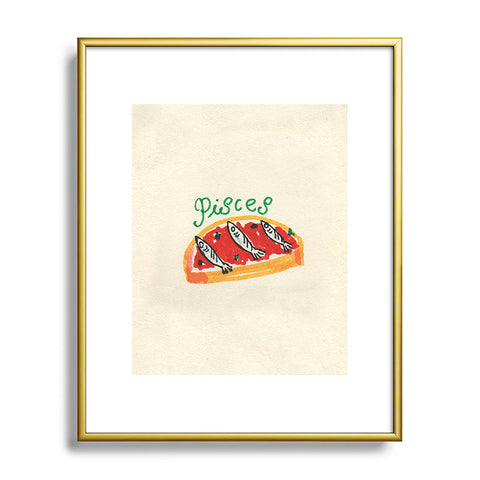 adrianne pisces tomato Metal Framed Art Print