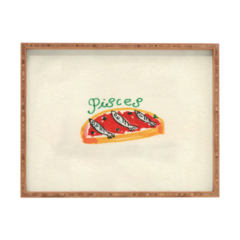 adrianne pisces tomato Rectangular Tray