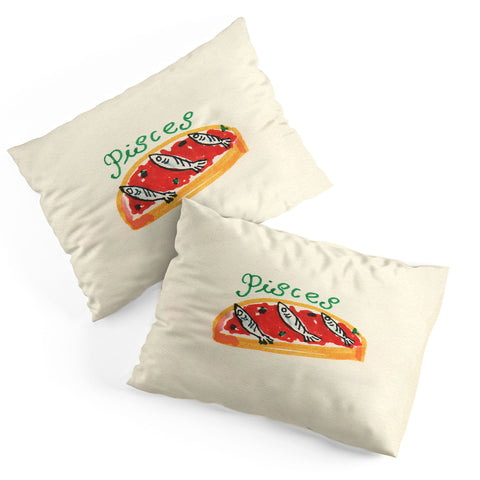 adrianne pisces tomato Pillow Shams