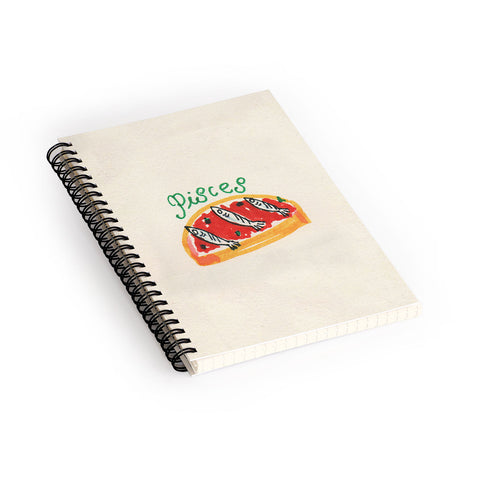 adrianne pisces tomato Spiral Notebook