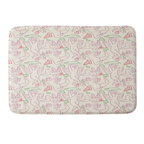 adrianne PIZZA CHERUBS Memory Foam Bath Mat