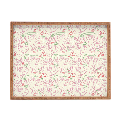 adrianne PIZZA CHERUBS Rectangular Tray
