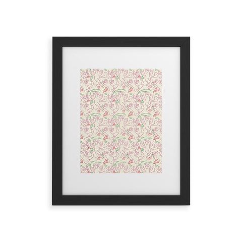 adrianne PIZZA CHERUBS Framed Art Print
