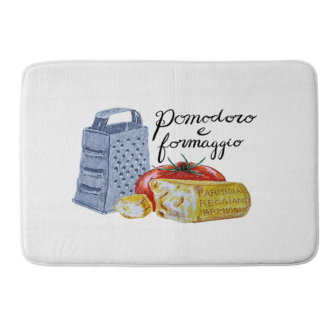adrianne Pomodoro e Formaggio Memory Foam Bath Mat