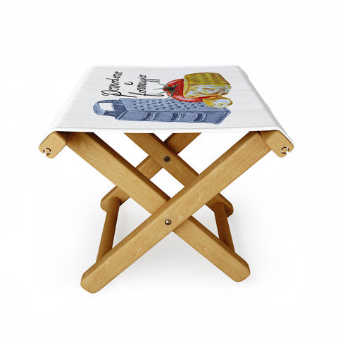 adrianne Pomodoro e Formaggio Folding Stool