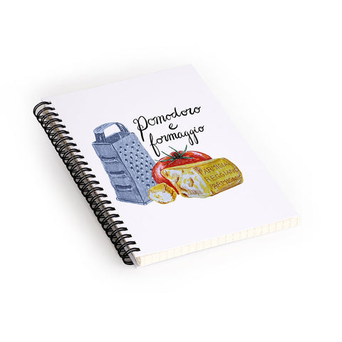 adrianne Pomodoro e Formaggio Spiral Notebook