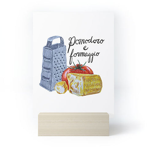 adrianne Pomodoro e Formaggio Mini Art Print