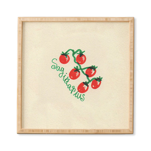adrianne sagittarius tomato Framed Wall Art