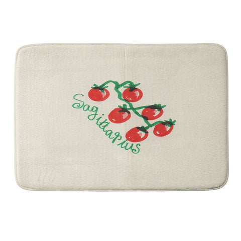 adrianne sagittarius tomato Memory Foam Bath Mat