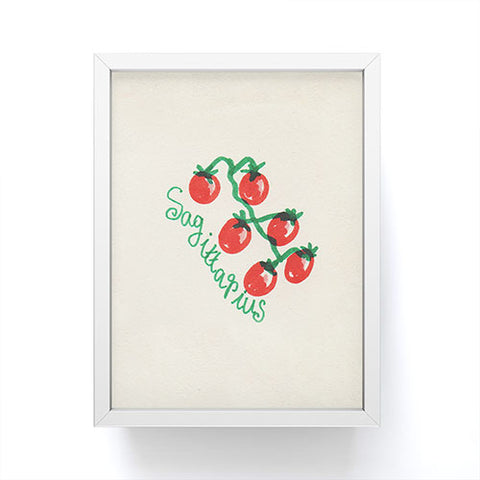 adrianne sagittarius tomato Framed Mini Art Print